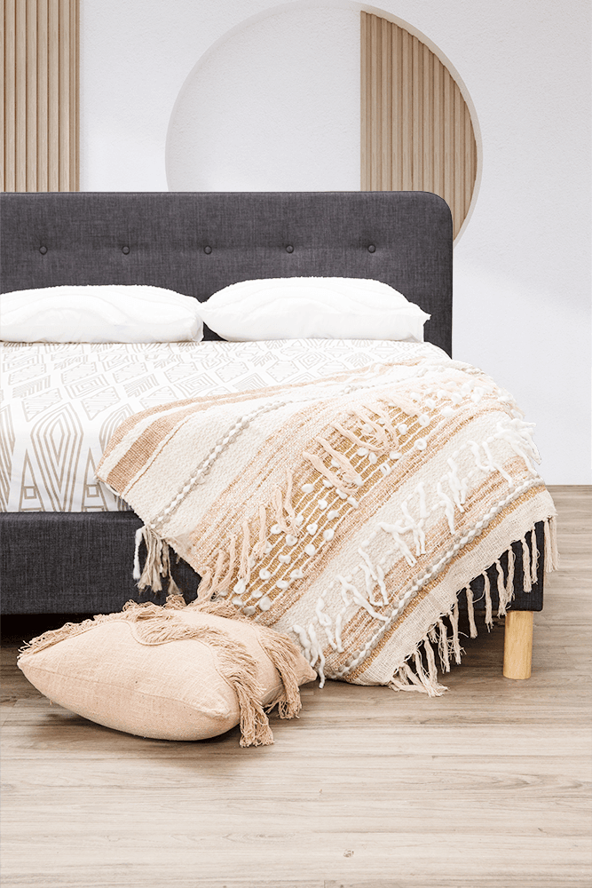 Alex Fabric Queen Bed