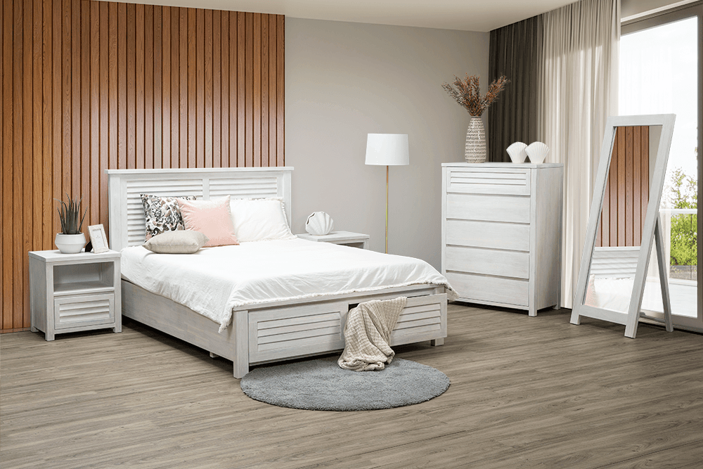 Malibu MDF/Acacia Cheval Mirror
