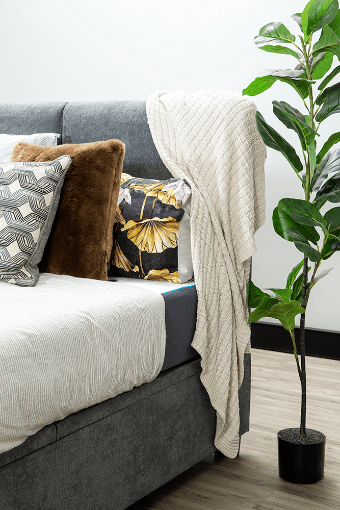 Sawyer Fabric King Storage Bed