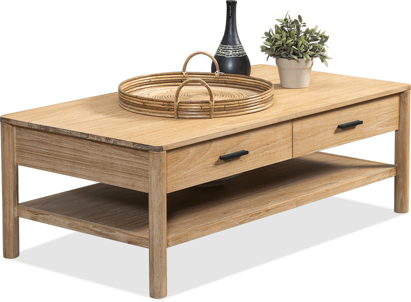 Harper Mindi Rectangle 2 Drawer Coffee Table