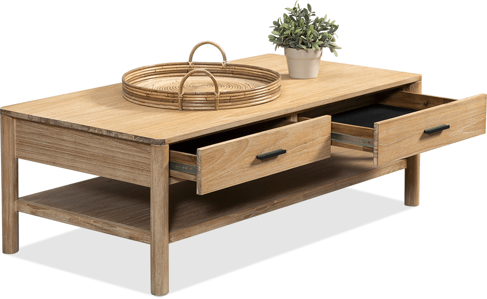Harper Mindi Rectangle 2 Drawer Coffee Table