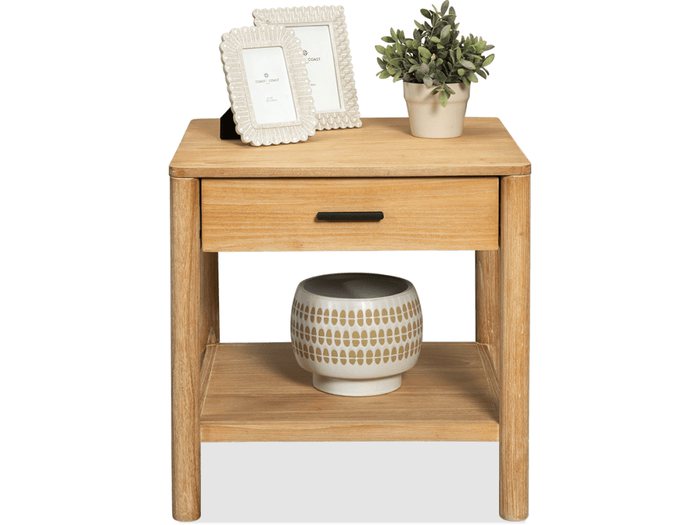 Harper Mindi Square 1 Drawer Lamp Table