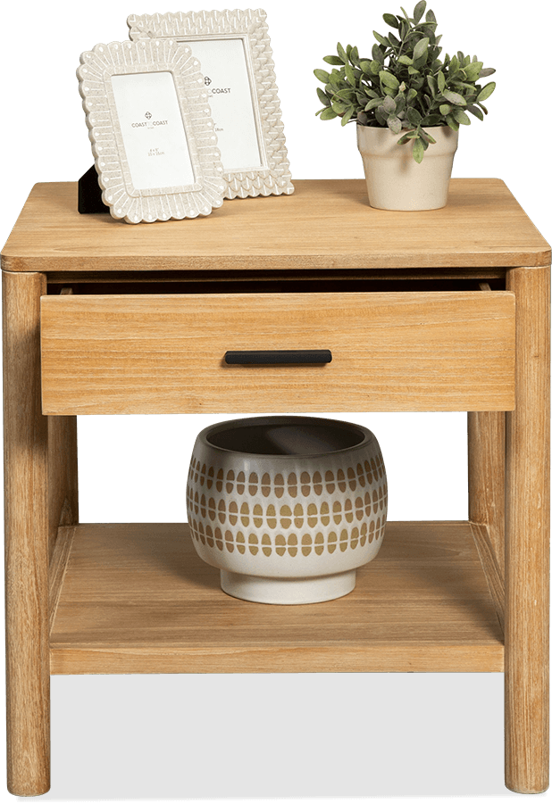 Harper Mindi Square 1 Drawer Lamp Table
