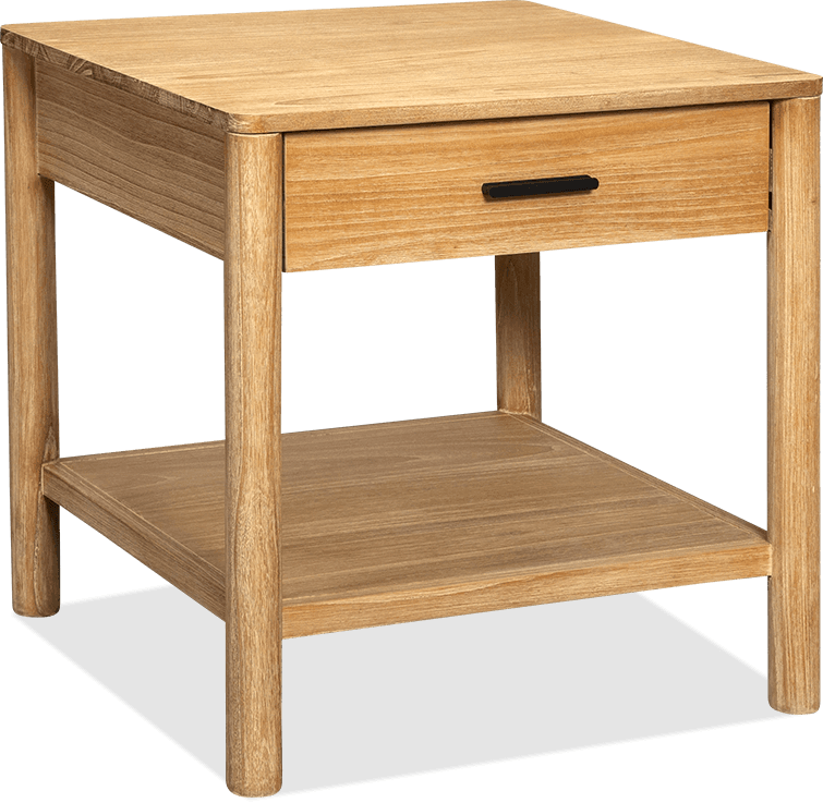 Harper Mindi Square 1 Drawer Lamp Table