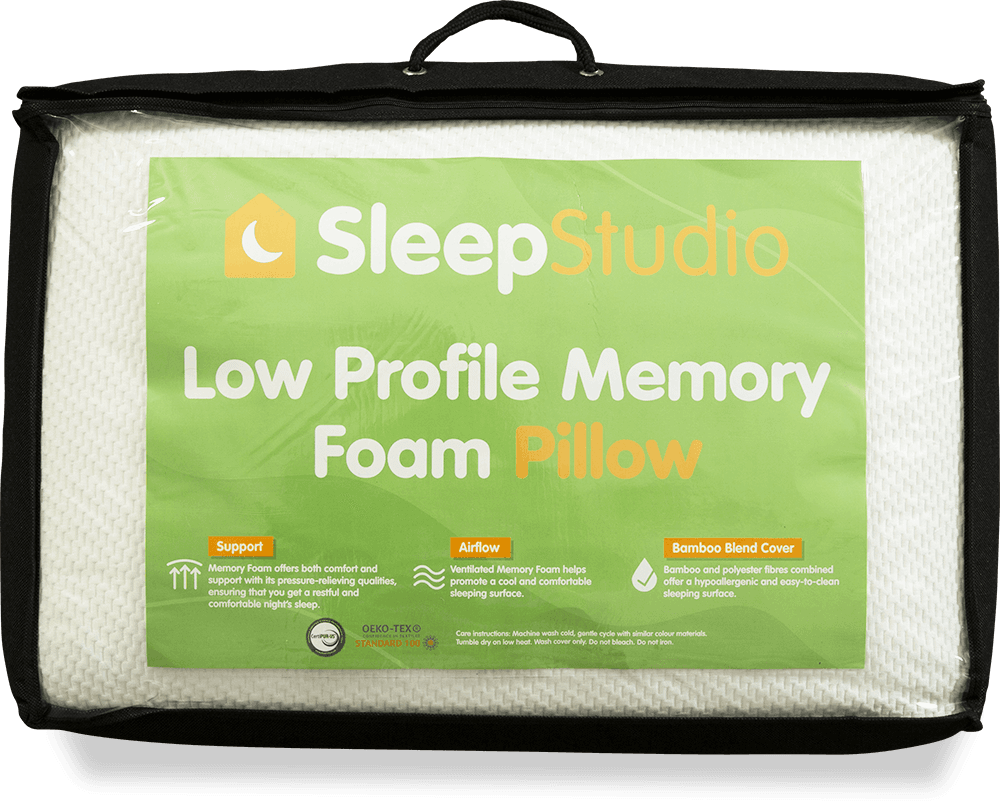 Low Profile Memory Foam Pillow