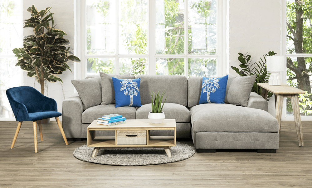 Jesse Canino 3 Seater Lift up Right Hand Chaise Sofa