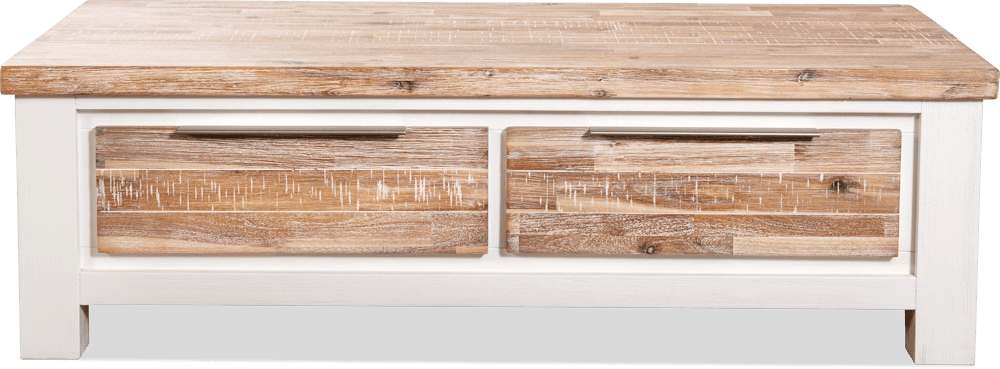 Bermuda Acacia Rectangle 2 Drawer Coffee Table
