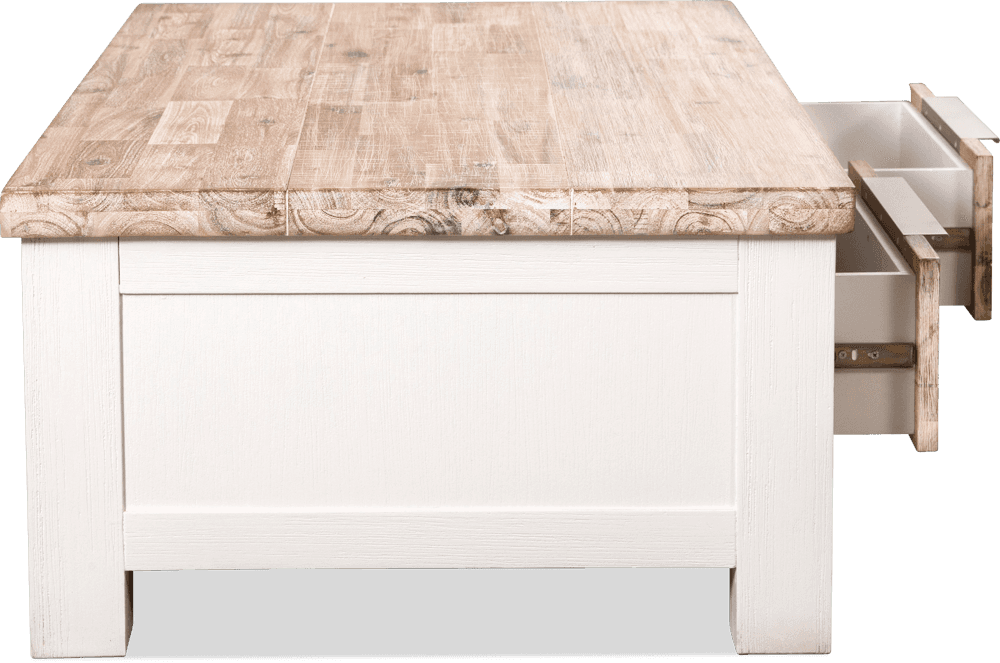 Bermuda Acacia Rectangle 2 Drawer Coffee Table