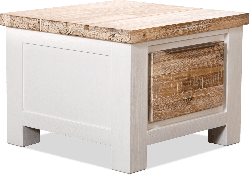 Bermuda Acacia Square Lamp Table