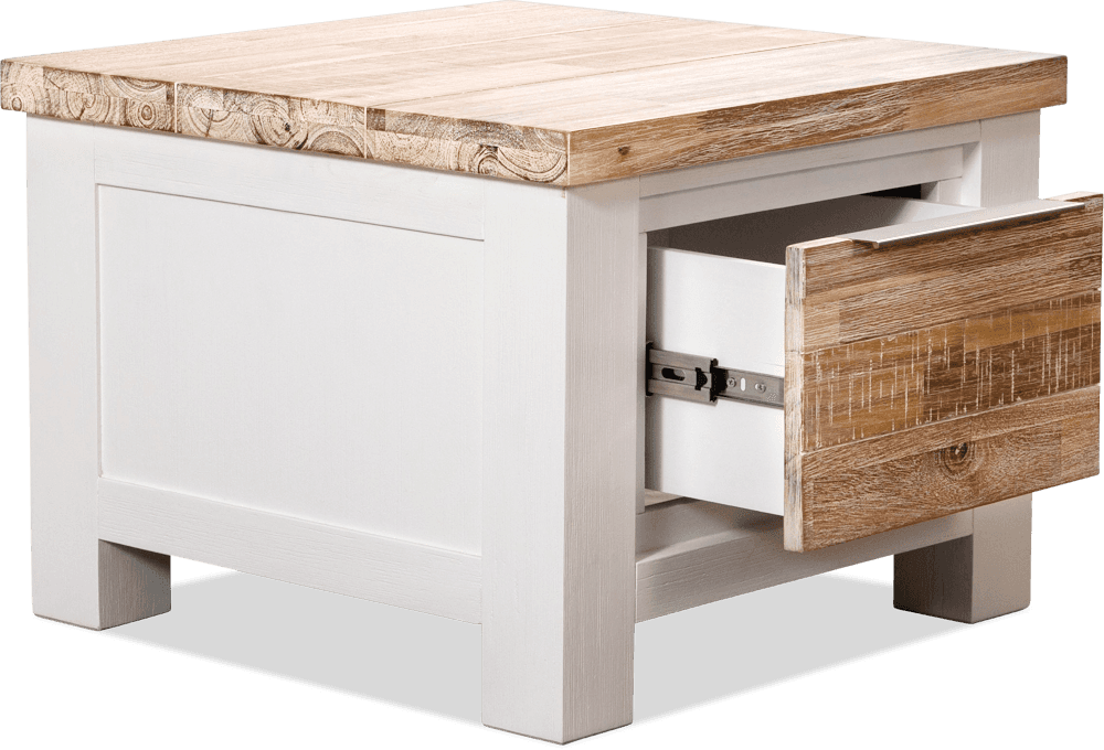 Bermuda Acacia Square Lamp Table