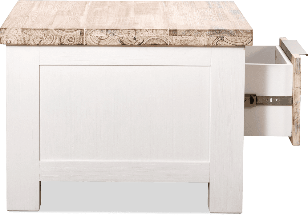 Bermuda Acacia Square Lamp Table