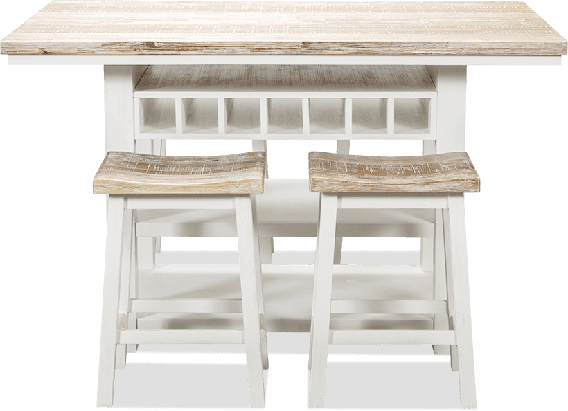 Bermuda Acacia 5 Piece Bar Suite