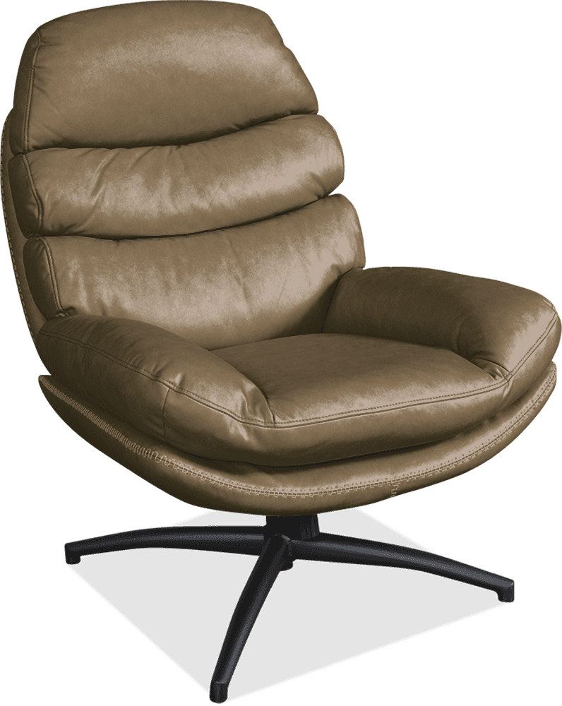 Marley Fabric Swivel Chair (Inc. Footstool)