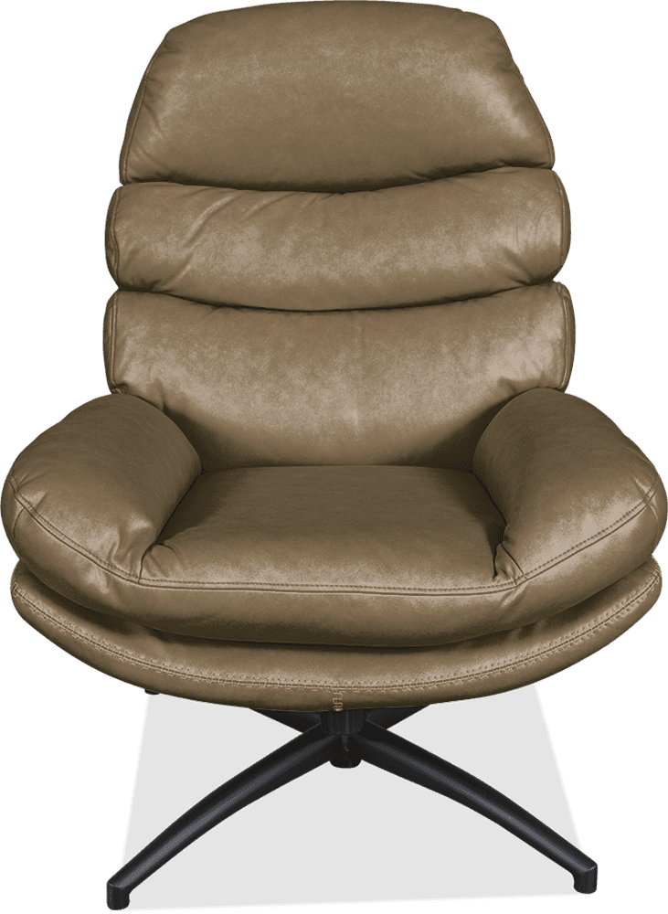Marley Fabric Swivel Chair (Inc. Footstool)