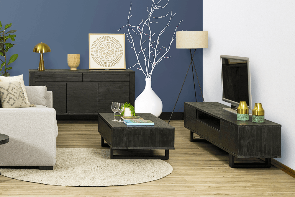 Dante Acacia Rectangle 2 Drawer Coffee Table