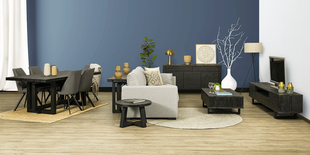 Dante Acacia Rectangle 2 Drawer Coffee Table