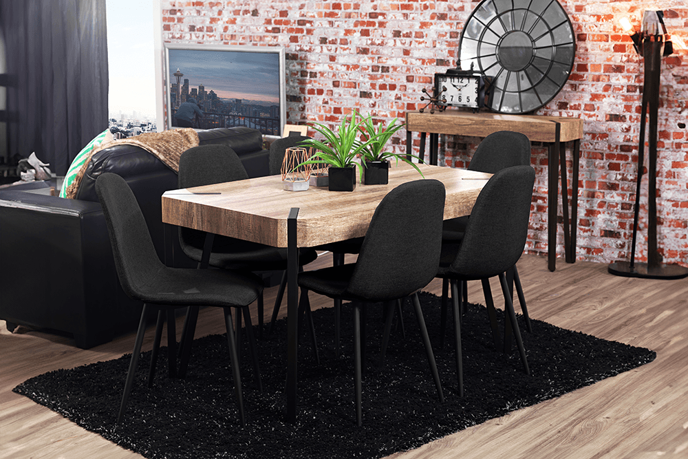 Longreach MDF/Metal Rectangle Dining Table