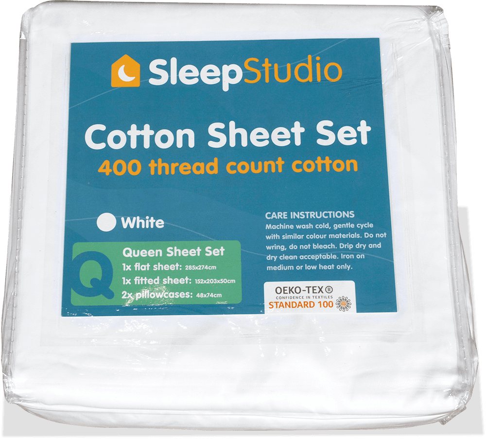 Sleep Studio 400 TC Cotton Long Single Sheet Set