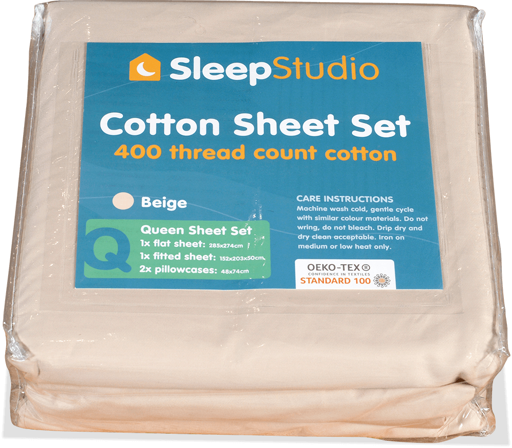 Sleep Studio 400 TC Cotton Queen Sheet Set