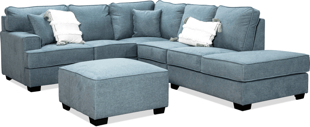 Cologne Sunlight Modular Lounge With Chaise With Ottoman