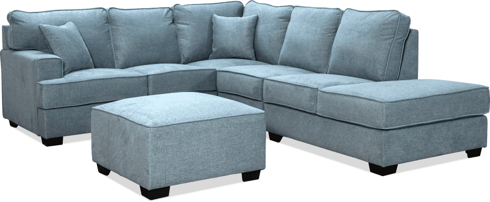 Cologne Sunlight Modular Lounge With Chaise With Ottoman