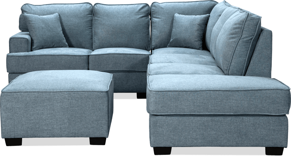 Cologne Sunlight Modular Lounge With Chaise With Ottoman