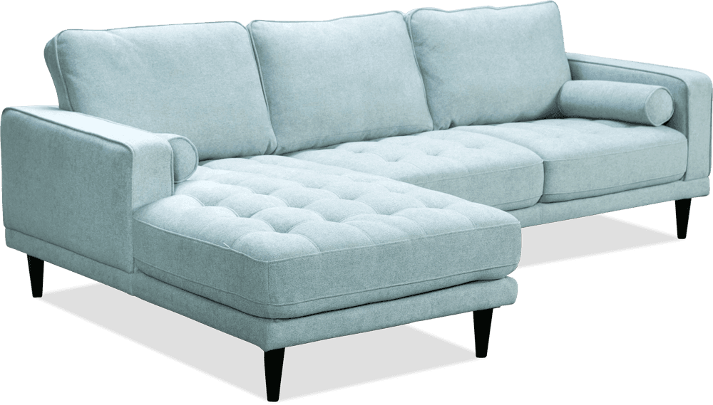 Eva Fabric 3 Seater Sofa With Left Hand Chaise