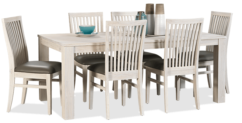 Newcastle Mountain Ash 7 Piece Rectangle Dining Suite