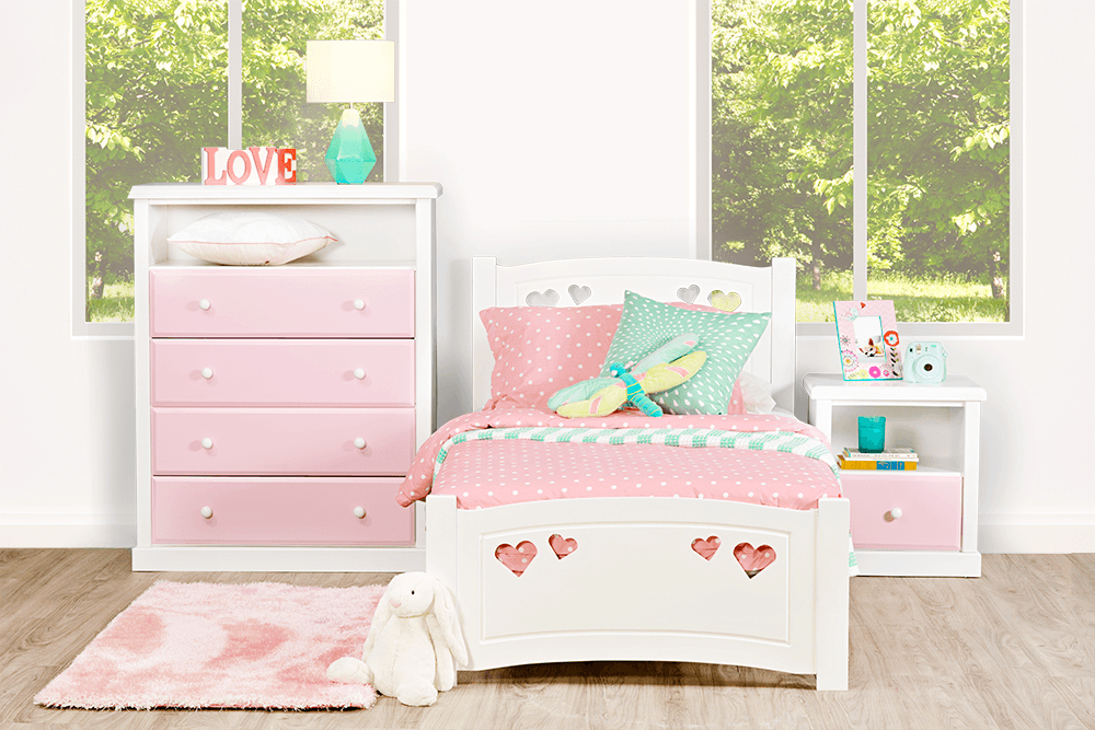 Princess Hardwood Single Bed