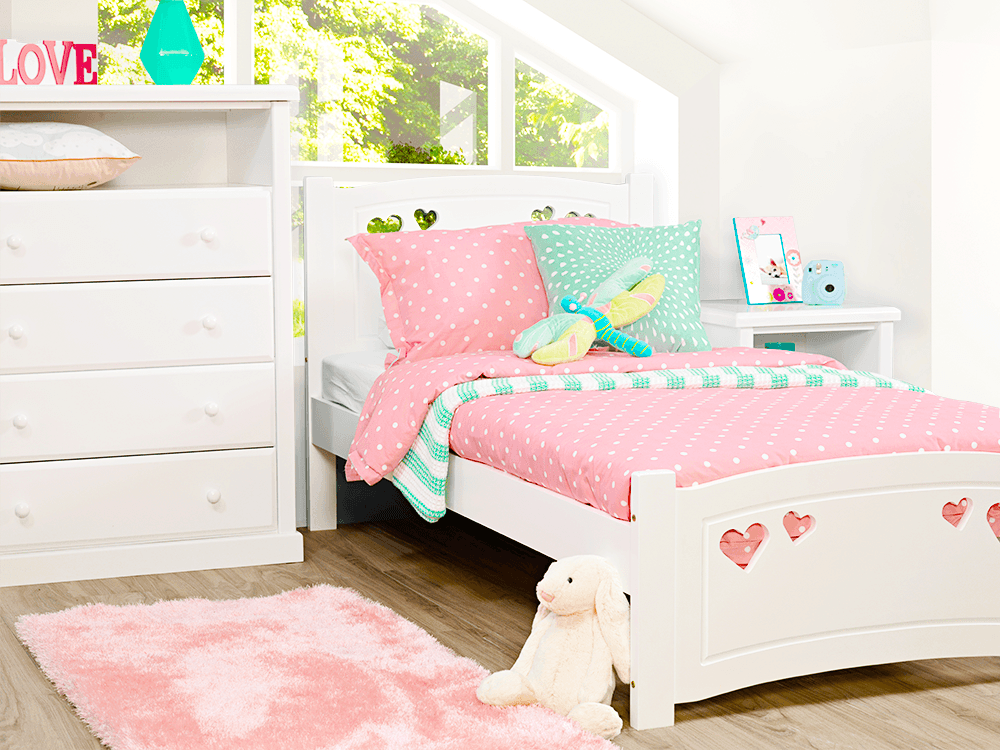 Princess Hardwood Single Bed