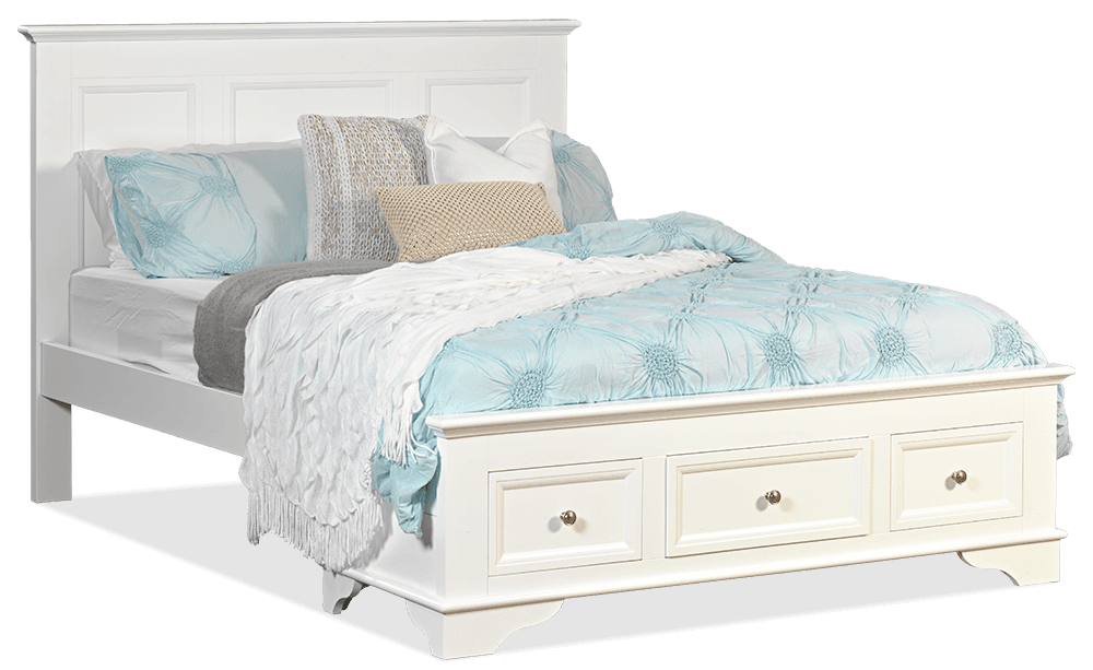 Wellington MDF/Acacia Queen Bed