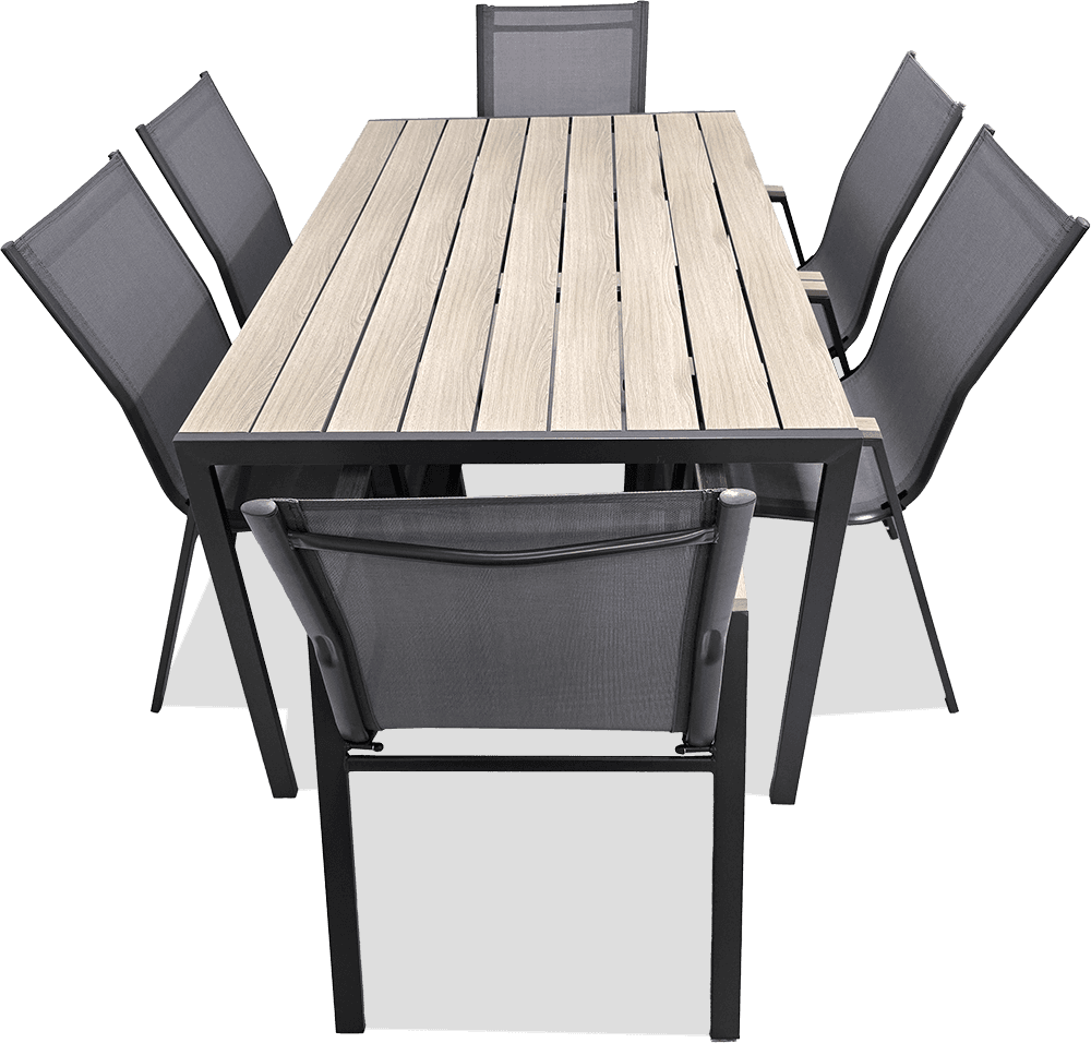 Oakville Steel/Polywood 7 Piece Dining Suite