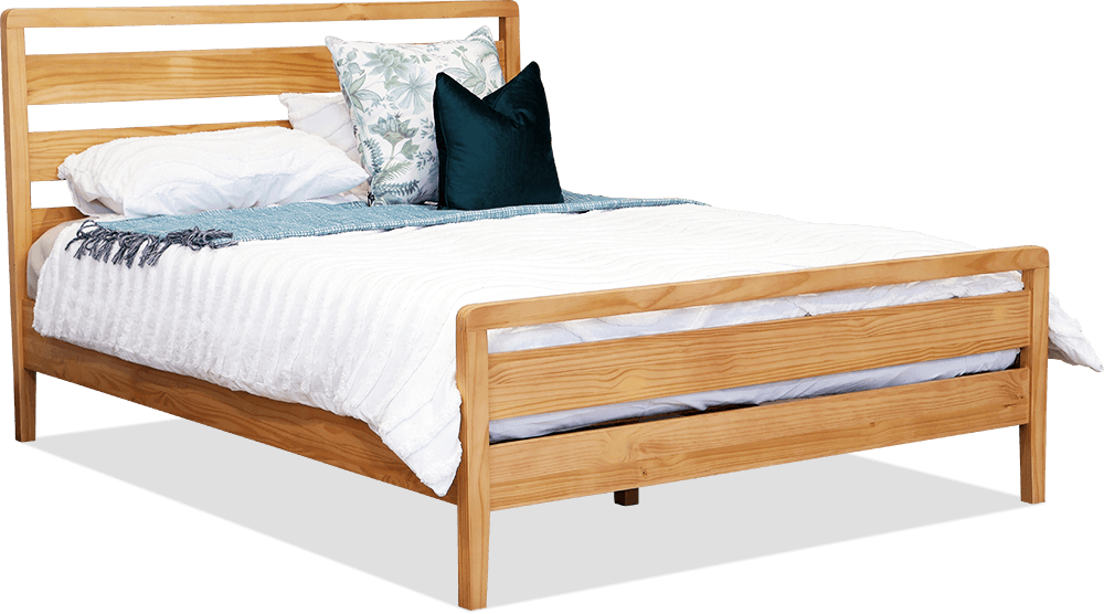 Meadow Pine/MDF Queen Bed