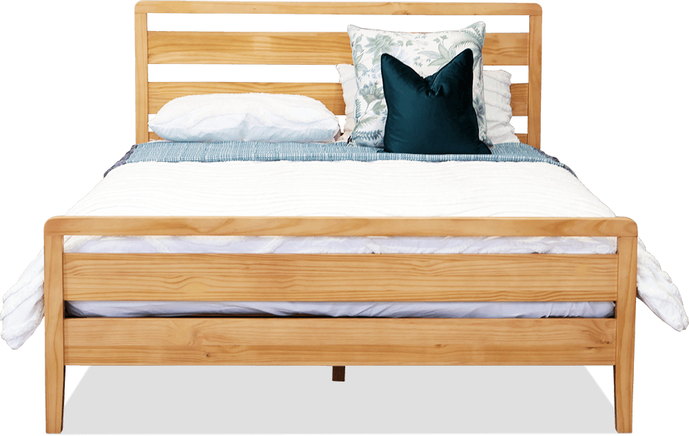 Meadow Pine/MDF Queen Bed