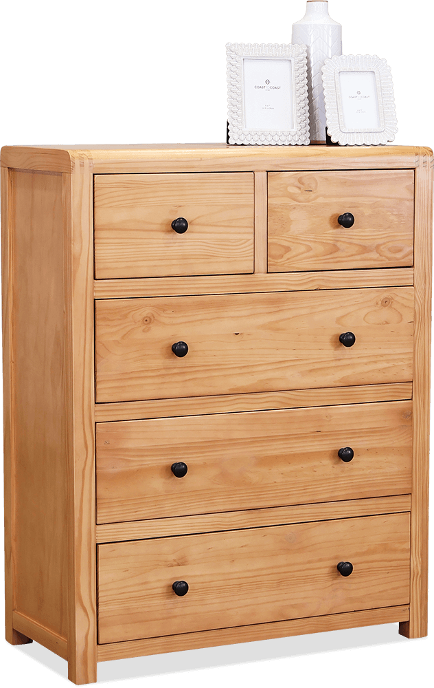 Meadow Pine/MDF 5 Drawer Chest