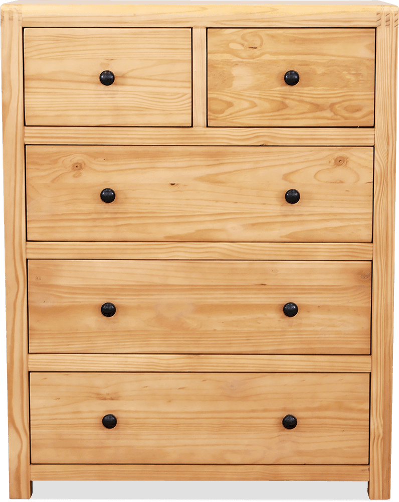 Meadow Pine/MDF 5 Drawer Chest