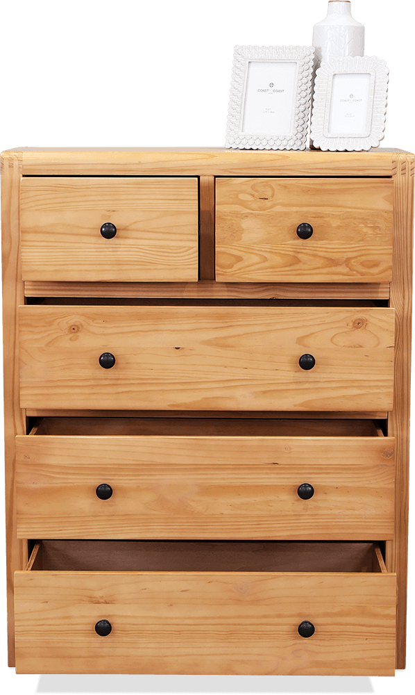 Meadow Pine/MDF 5 Drawer Chest