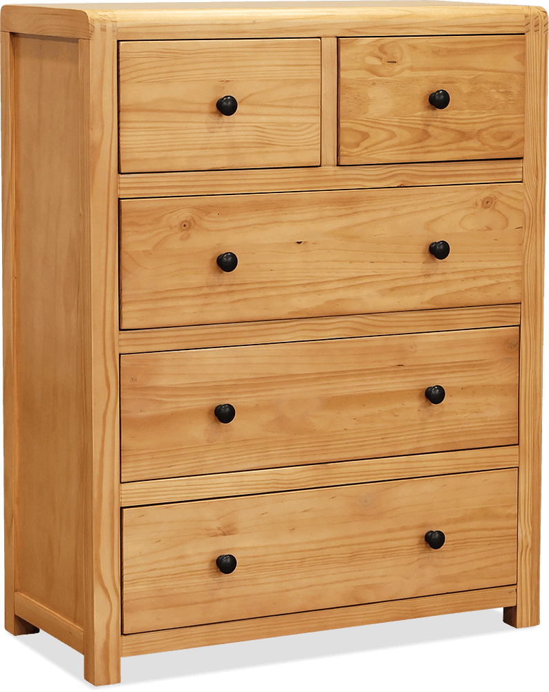 Meadow Pine/MDF 5 Drawer Chest