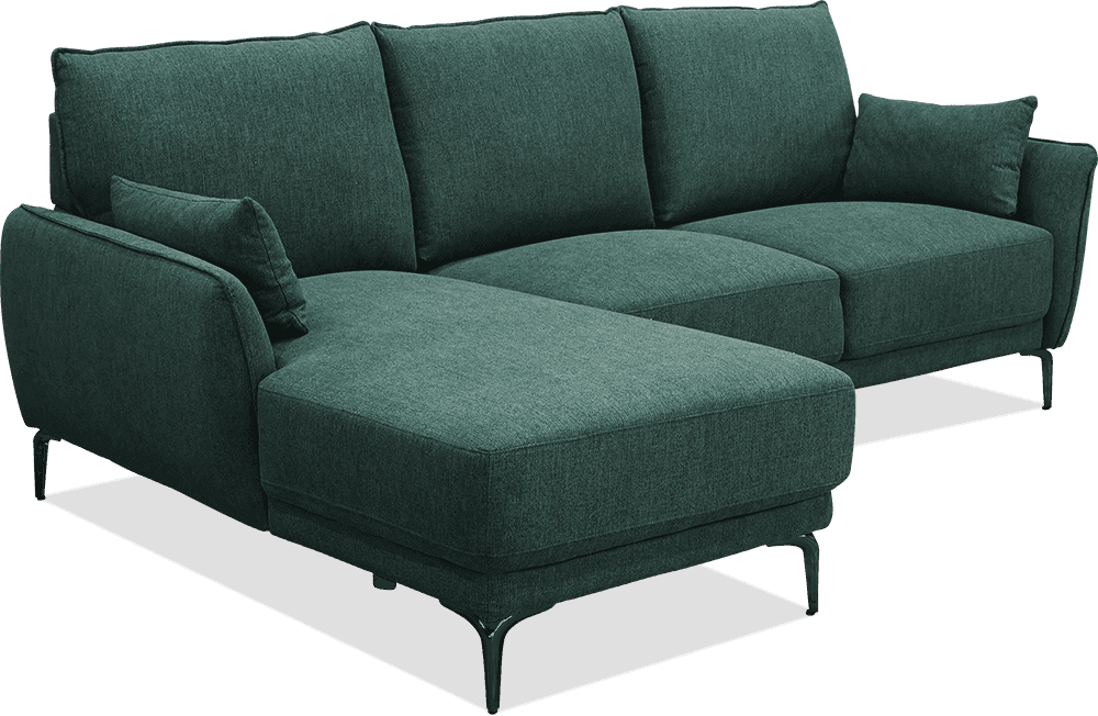 Otto Fabric 3 Seater Sofa With Left Hand Chaise