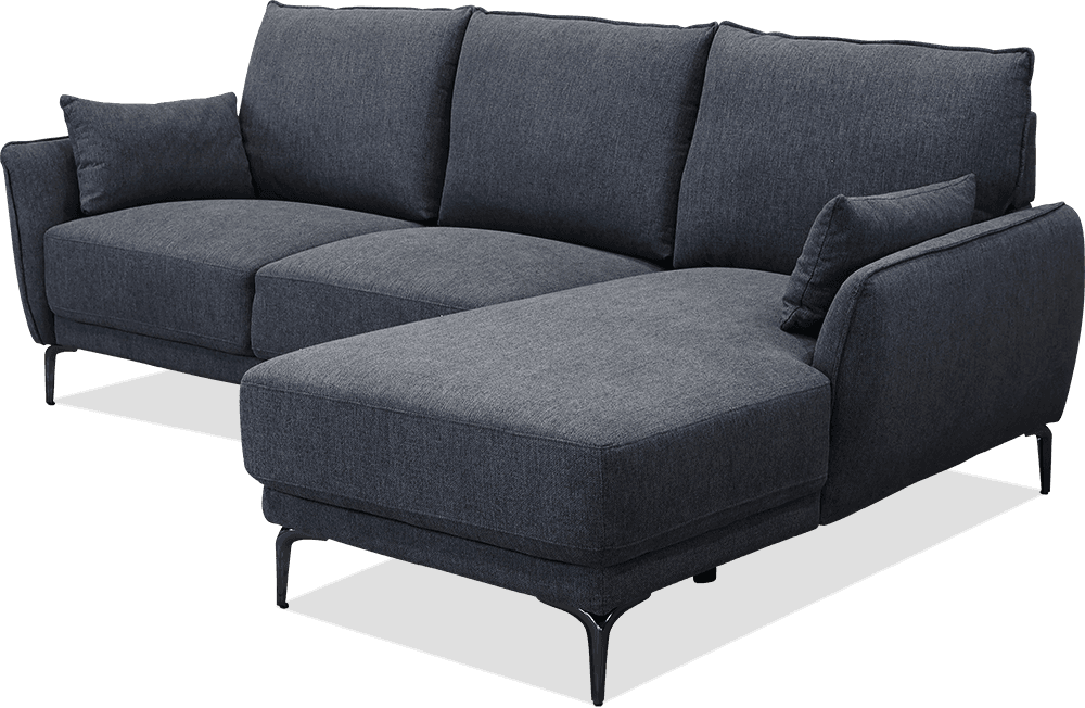 Otto Fabric 3 Seater Sofa With Right Hand Chaise