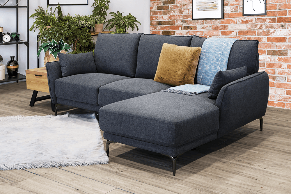 Otto Fabric 3 Seater Sofa With Right Hand Chaise