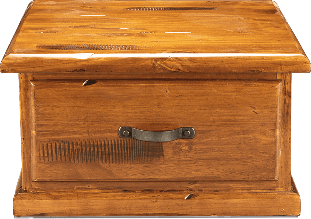 Ranger Pine Square Lamp Table