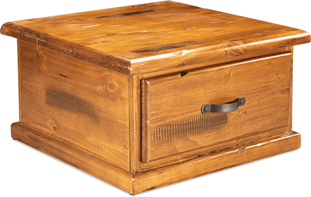Ranger Pine Square Lamp Table