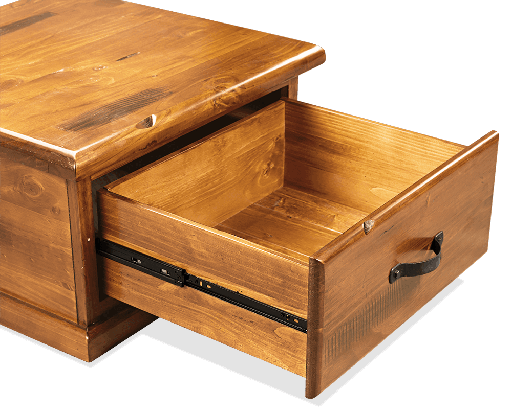 Ranger Pine Square Lamp Table