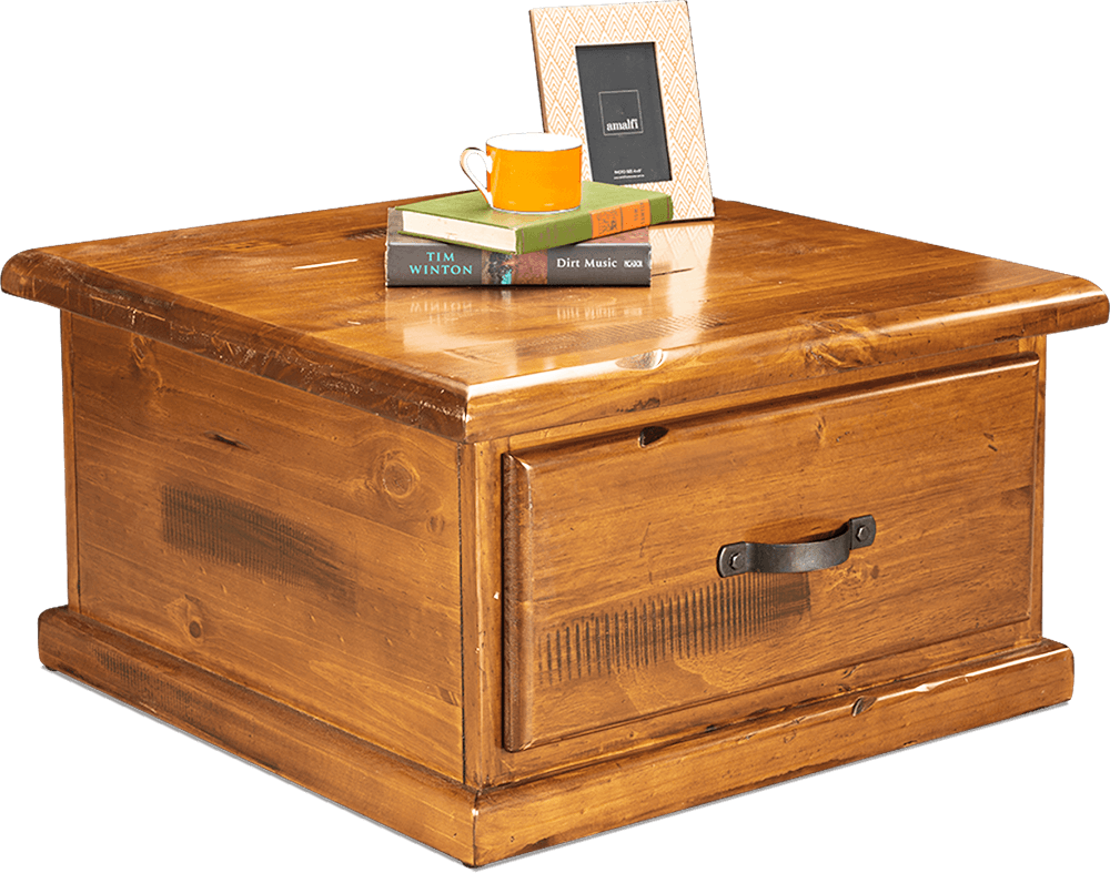 Ranger Pine Square Lamp Table