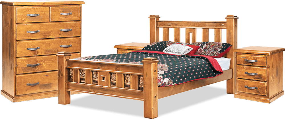 Ranger Pine 4 Piece Queen Bedroom Package