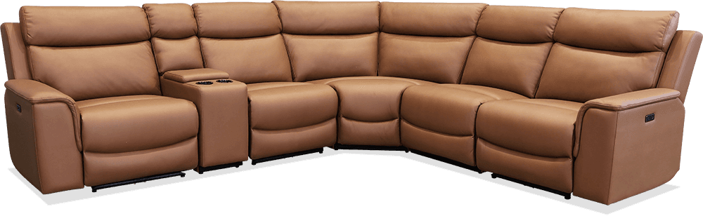 Daytona Nicki 5 Seater Modular Lounge With 3 Built In Power Recliners