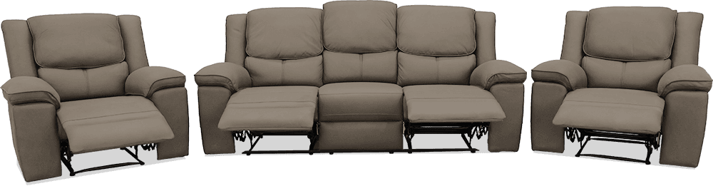 Oslo New Rhino 3 Seater Lounge With 2 In Built Recliner