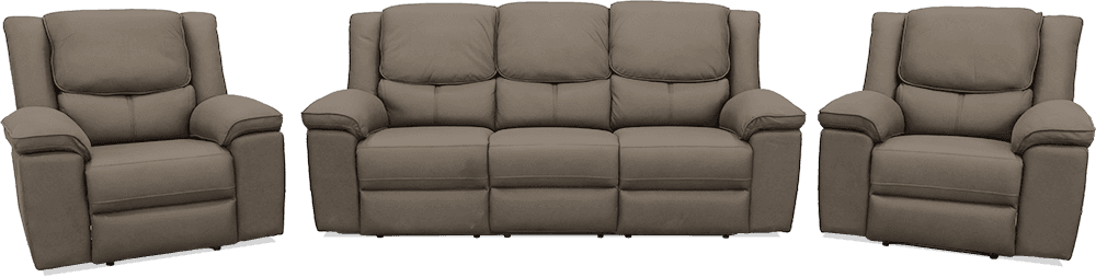 Oslo New Rhino 3 Seater Lounge With 2 In Built Recliner