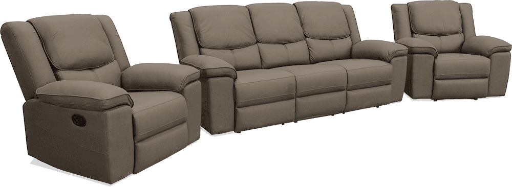 Oslo New Rhino 3 Seater Lounge With 2 In Built Recliner